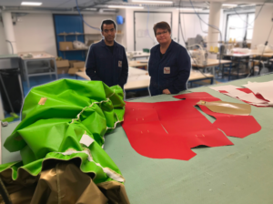 Navid et Angélique ont fabriqué la première housse TIFFON GREEN